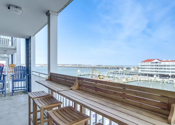 Ocean City Inlet Escape With Balcony And Bay Views!